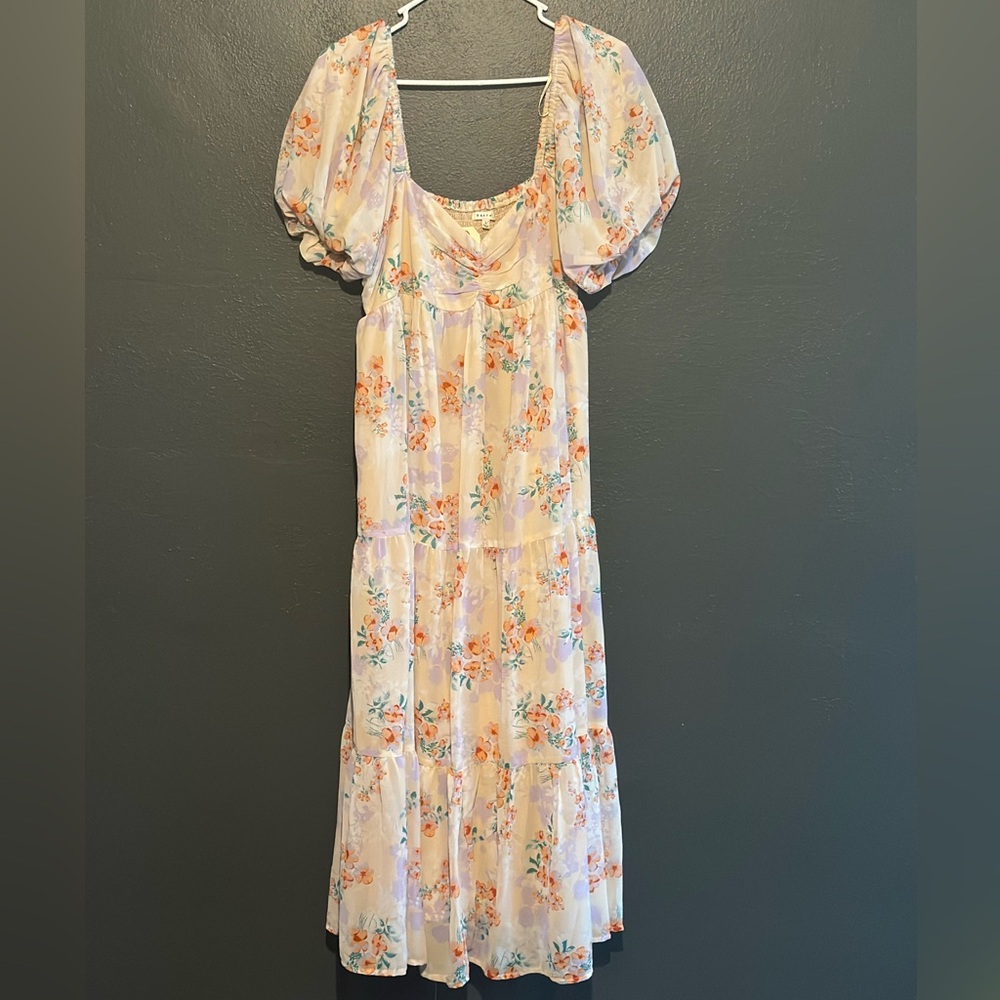 BaeVely Floral Puff Sleeve Dress